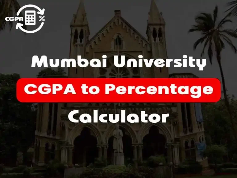 CGPA to Percentage Mumbai University