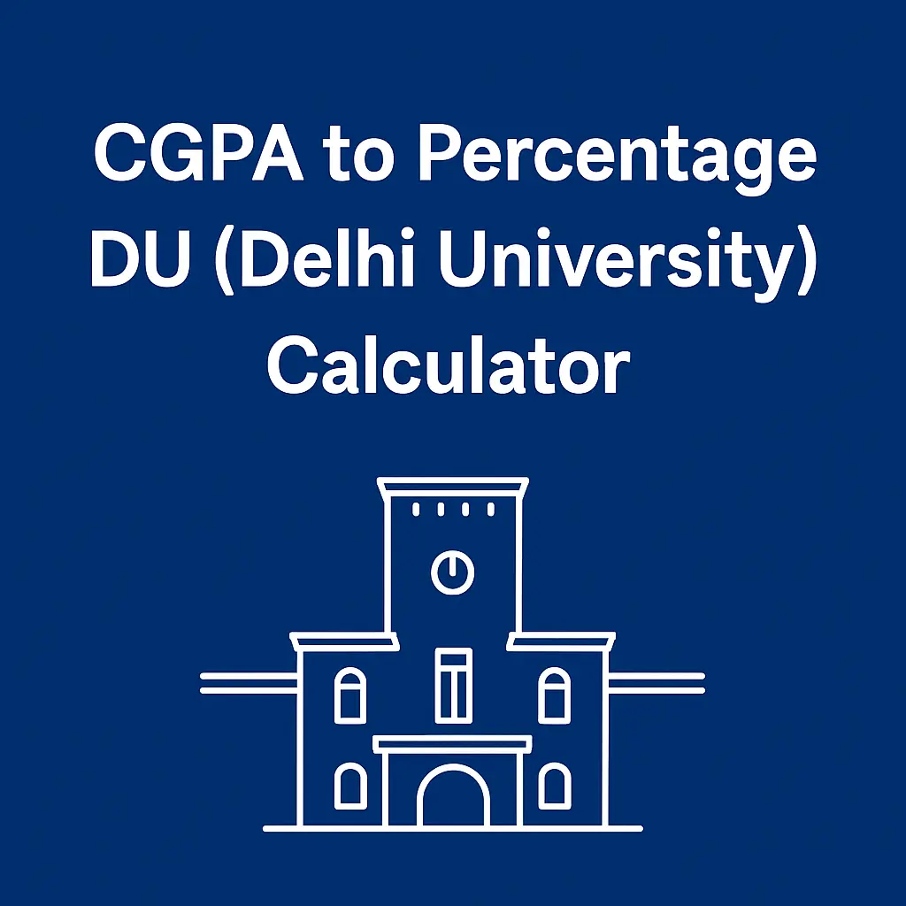 CGPA to Percentage DU Best Delhi University Calculator 2025 1 CGPA to Percentage DU
