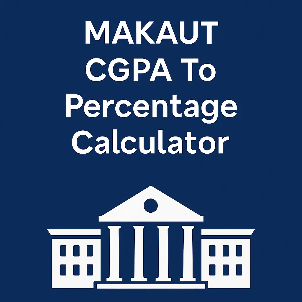 MAKAUT CGPA to Percentage Calculator-Fast & Accurate 2025 1 MAKAUT CGPA To Percentage